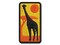 Giraffe Standing Solid Multi-Color Embroidered Iron-On or Hook & Loop Patch Applique